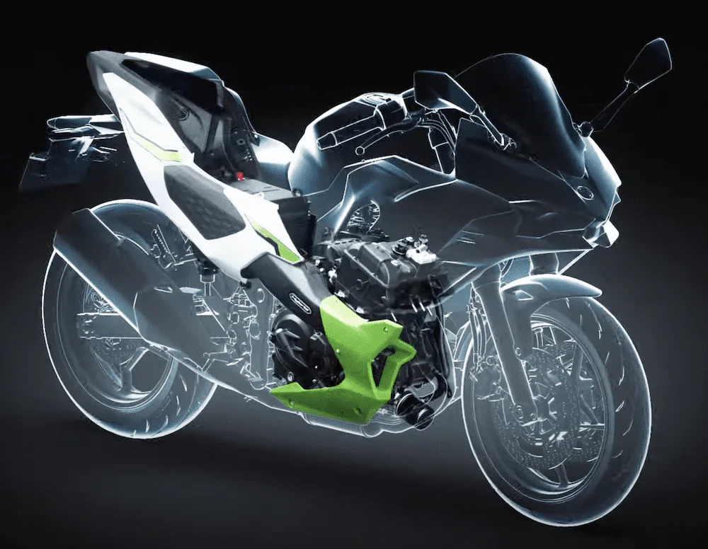 Kawasaki's Ninja 7 Hybrid and Z E-1 Patents Registered in India